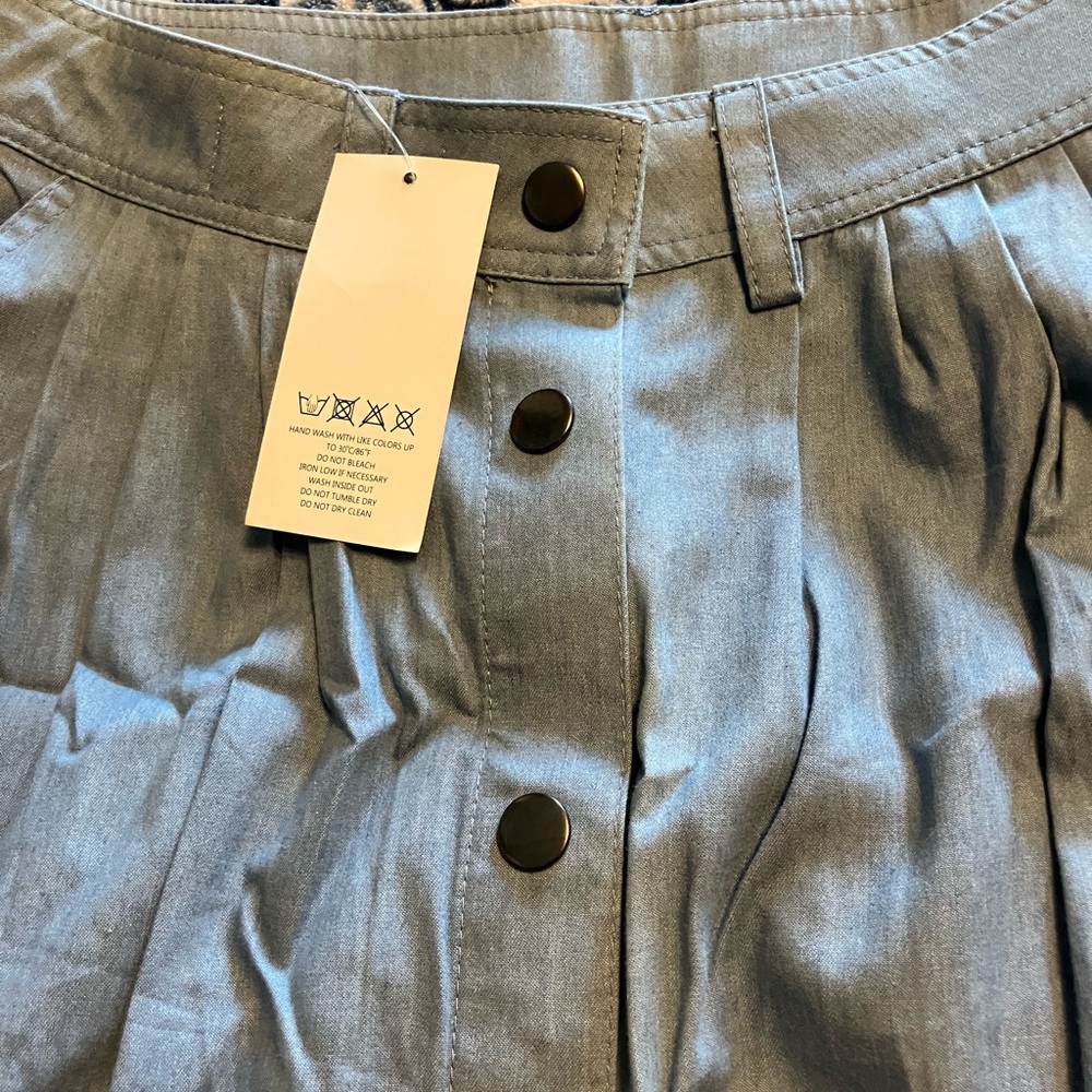Azbro Women's Blue Midi Skirt - Picture 3 of 3